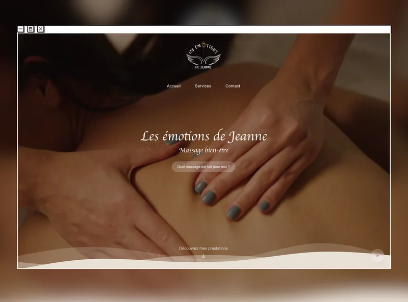 LES ÉMOTIONS DE JEANNE - LANDING